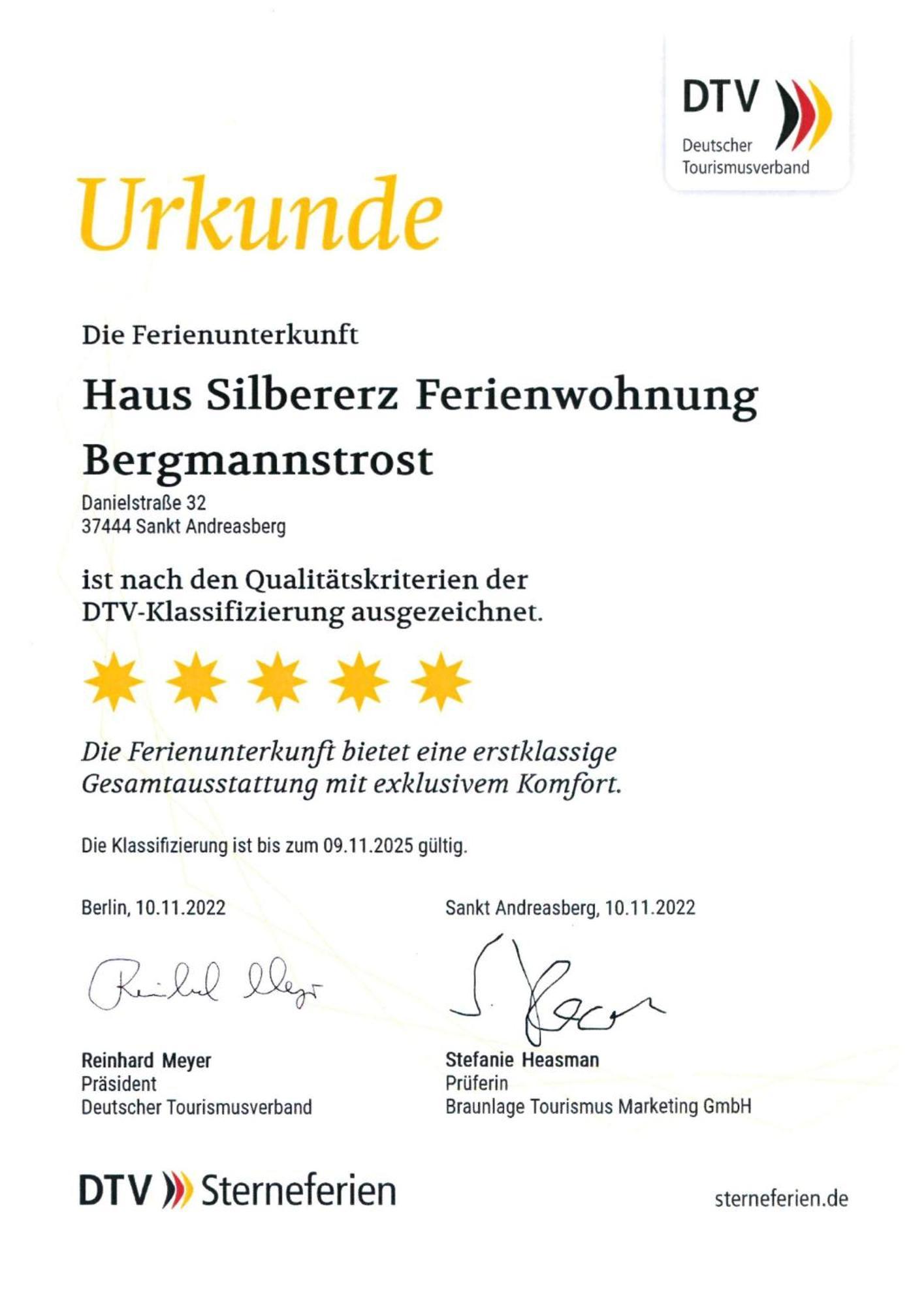 Bergmannstrost 5 Sterne Ferienwohnung Sankt Andreasberg Εξωτερικό φωτογραφία
